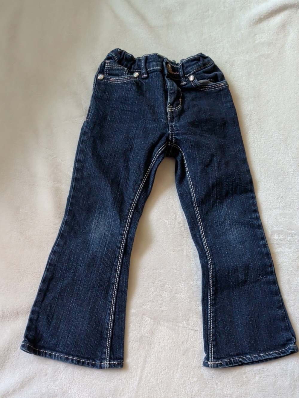Dark Blue Women's Relaxed Bootcut Jeans